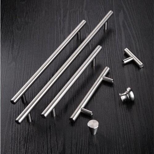 3pcs Furniture Handles 50mm-500mm Stainless Steel T Bar Handles for Furniture Cabinet Knobs and Handles Pull for Cupboard Door