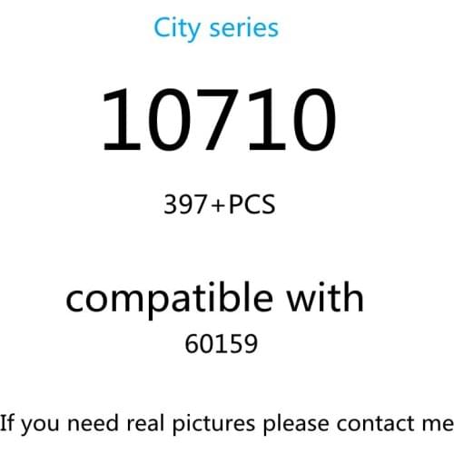 397PCS 10710 Building Block Toy City Series 60159 Assembled Building Blocks Childrens Toy Gifts