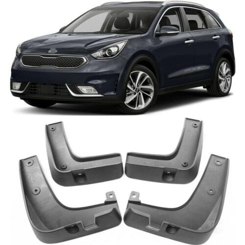4pcs Set Molded Car Mud Flaps for Kia Niro DE 2017 2018 2019 Mudflaps Car Mudguards Splash Guards Mud Flap Car Fender Flares