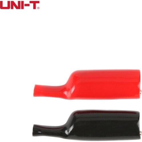 5 Pairs/lot UT-C12 UNI-T Alligator Crocodile Clip Electrical Clamp Multimeter Testing Probe Trough Hole
