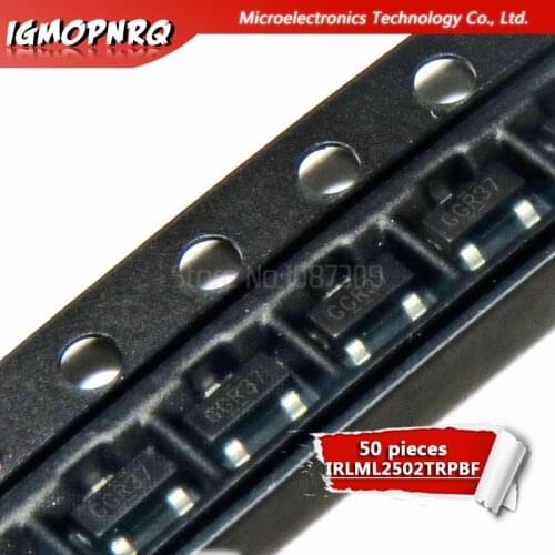 50pcs IRLML2502TRPBF IRLML2502 IRLML2502TR SOT23 MOSFET new original