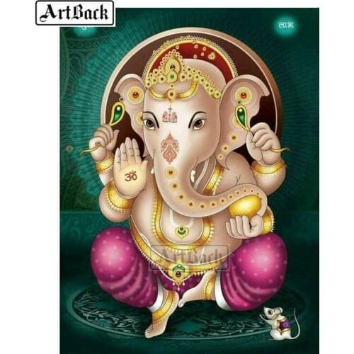 5d diy diamond painting elephant religious icon full square drill 3D diamond embroidery rhinestone mosaic sticker