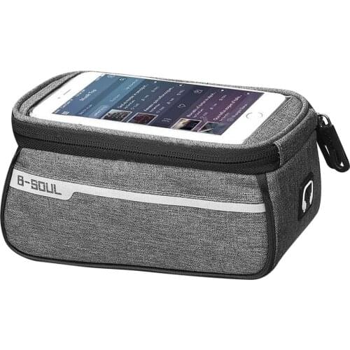 Free Shipping Bike Cycling Front Frame Bag Waterproof Pannier Bicycle Mobile Phone Holder Storage Mountain Bike Bag Icycle Bag