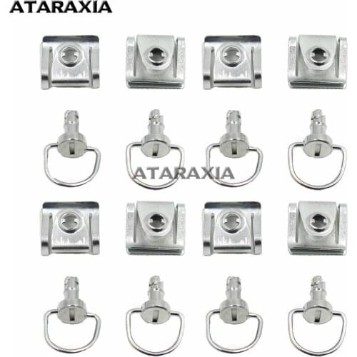 Motorcycle Bike Quick Release D-ring Turn Race Fairing Fender Clip Fastener Screws chrome For Honda Kawasaki Yamaha Suzuki
