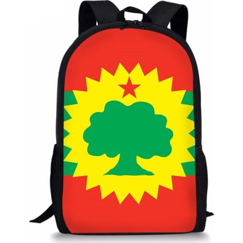 Kids School Bags for Girls 2020 Flag Of The Oromo Pattern Children Backpacks Boys Schoolbag Students Bookbag