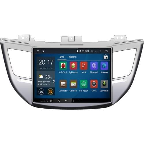 DSP IPS Android 10 4GB +8 Core 32GB Car DVD Player GPS Map RDS Radio wifi Bluetooth 4.2 For Hyundai IX35 TUCSON 2015 2016 2017