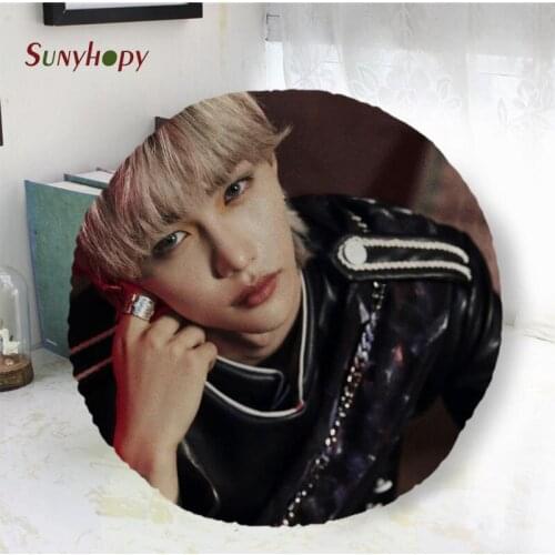 Felix Round Decorative Cushion Cover Home Decor Peach Skin Pillowcase For Sofa 40cm50cm60cm In Diameter-WJY