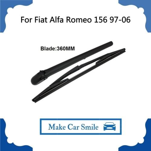 For Fiat Alfa Romeo 156 Estate 1997-2006 Rear Window Windshield Wiper Arm Blade Kit,360MM