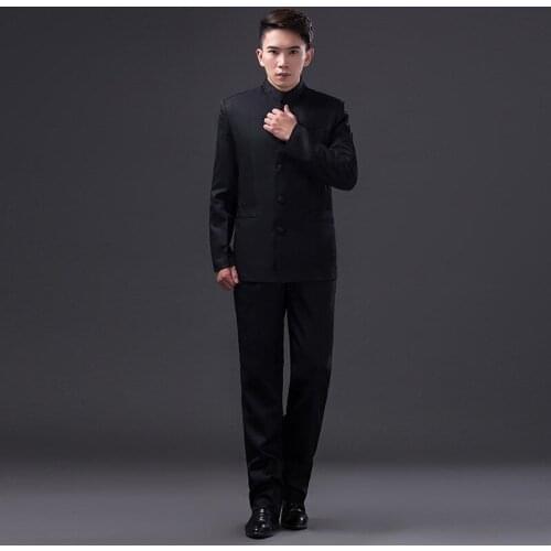 BALDAUREN Chinese Style Mens Suit, Buckle, Chinese Tunic Suit, School Uniform, Graduation Season During The Republic Of China
