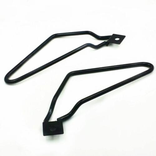 2PCS Motorcycle Black Saddle bag Support Bars Mount Bracket For Harley Dyna Fat bob FXDF Sportster 883 Iron XL883N