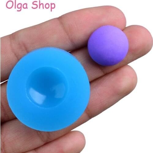 BYL001 Round Earring Silicone Mold - Resin Jewelry Making Pendant Bead Cabochon Polymer Clay Candy Chocolate Mold