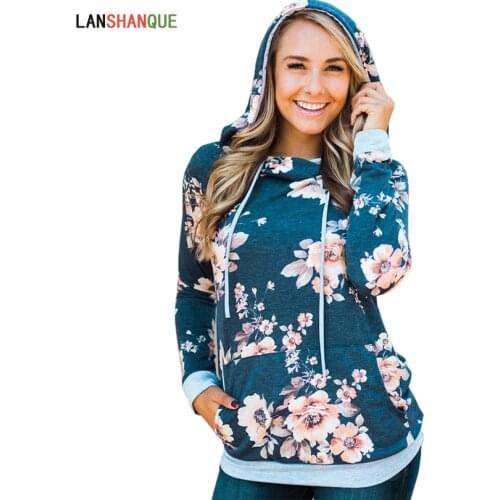 LAN SHAN QUE Womens Autumn Hoodies