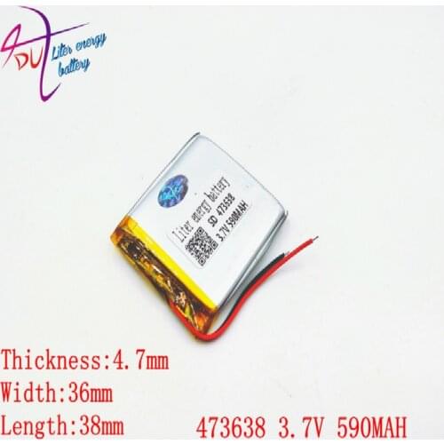 473638 453540 3.7v 590mah Liter energy battery Lithium Polymer Battery With Board For Mp3 Mp4 Mp5 Gps Glass Digital Product