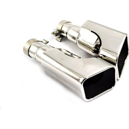 One Pair Exhaust Pipe Silver Stainless Steel Muffler Tip For Land Rover Range Rover Sport Gasoline Nozzles Tailpipe
