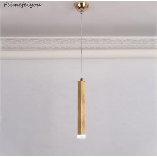 New Nordic modern minimalist restaurant chandelier bar table lamp strip light postmodern light luxury all copper table lamp