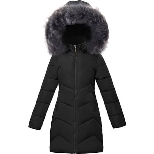 Big Fur Collar Women Winter Jackets Coats Hooded Down Cotton Parkas Warm Outwear Woman Plus Size S-7XL Winter Coat Female Tops