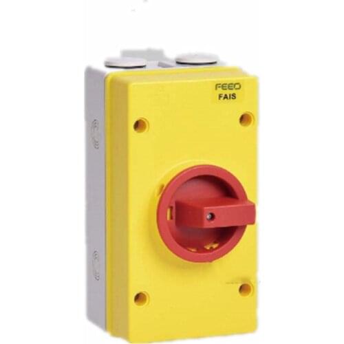 AC isolator switch 3P 63A FAIS Series AC Waterproof Isolator Switch