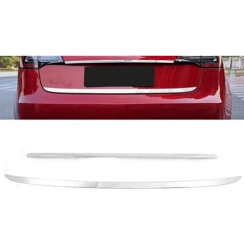 Fit for Tesla Model 3 trunk trim strip Tesla trunk bright strip body exterior decoration modification accessories