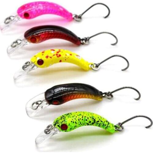 1PCS Peche Leurre 1.5g 3.7cm Stream Mini Minnow Rice Wobbler Fishing Lure Crank Bait Artificial Hard Bait Perch Bass Trout Bait