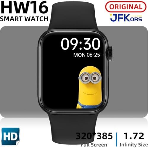 HW16 Smart Watch Men Women 1.72 inch 320*385 Bluetooth Call Password Heart Rate Smartwatch PK W46 FK88 W26 IWO 12 Pro