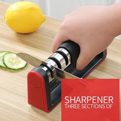 Knife Sharpener Professional Kitchen Sharpening Stone Knives Whetstone Tungsten Steel Diamond Ceramic Kitchen Knives Accessories