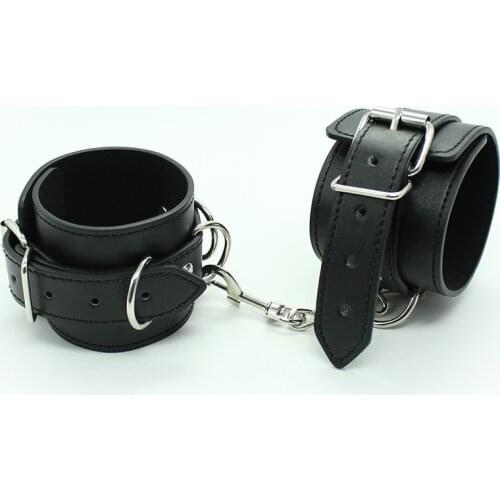 Adult Fun Handcuffs Erotic Handcuffs Hand And Foot Buckles Black Semicircle
