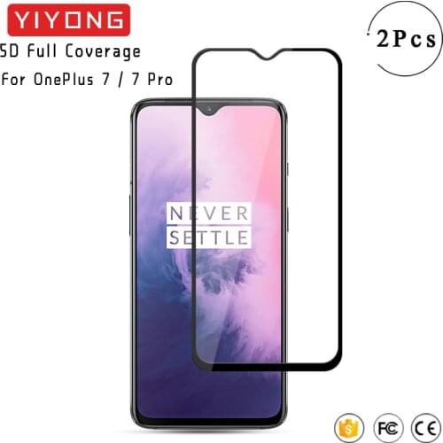 YIYONG 5D Full Cover Tempered Glass One Plus 8 7 T 6 6T 8T Nord Screen Protector For OnePlus 8 One Plus 7 7T Pro 3D Curved Glass