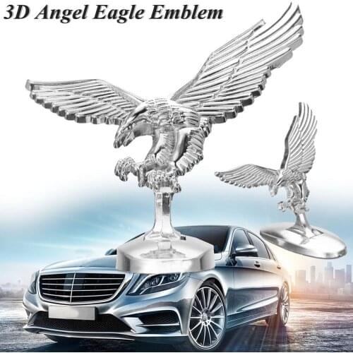 1PC Car Front Hood Eagle Ornament Badge Auto Front Cover 3D Eagle Emblem Car Modification Accessories Exterior Decoration