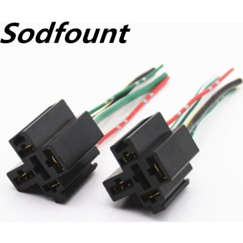 1pcs High current strip line 4pin wide and wide foot relay modified socket suitable for 2 wide foot 2 narrow foot relay