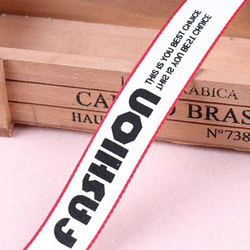 10M/lot FASHION Wholesale white 2.5cm width ribbon cable polyester wired printed lint DIY sewing stain ribbon accessories