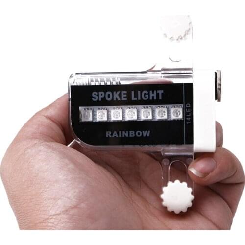 14 LED Motorcycle Cycling Bicycle Bike Wheel Signal Tire Spoke Light 30 Changes
