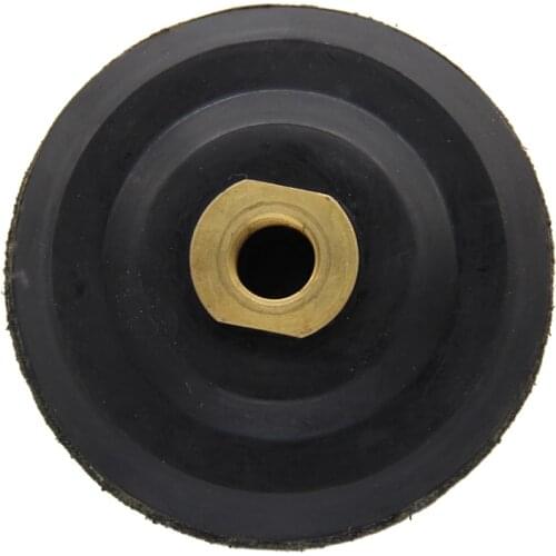3"/4"/6" Backer Pad Adapter Rubber M14 M16 5/8"-11 Thread For Stone Holder Plishing Pads Hook and Loop