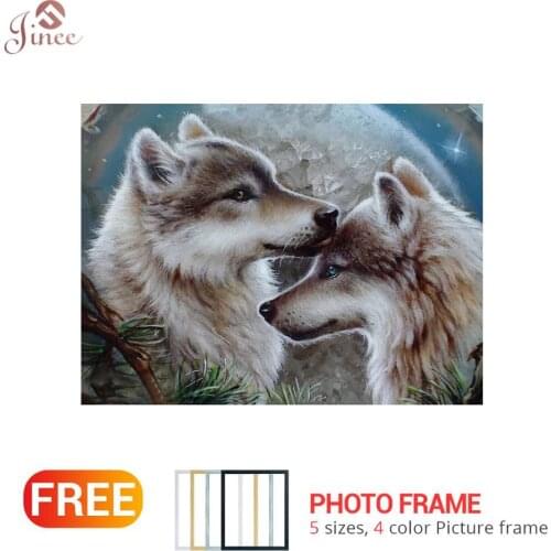 5D DIY Diamond Painting Full Square/Round Drill Wolf Handmade 3D Embroidery Cross Stitch gift Home Decor Gift