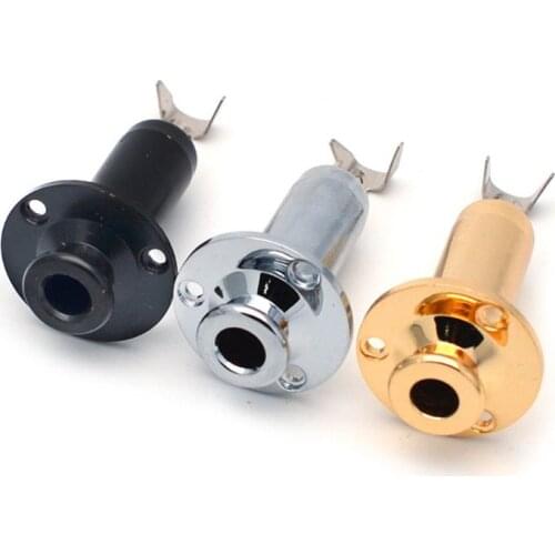 Acoustic Electric Guitar Mono End Pin Jack Endpin Jack Socket Plug 6.35mm 1/4"
