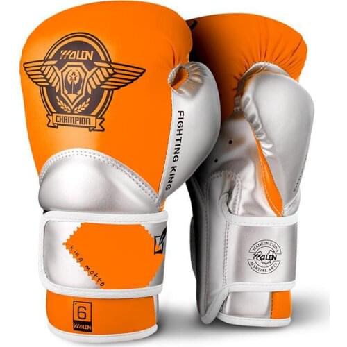 Wolon 4/6OZ Kids Boxing Gloves MMA Muay Thai Mitts Boys/Girls Taekwondo Sanda Martial Arts Fight Bag Punch Training Gear DEO