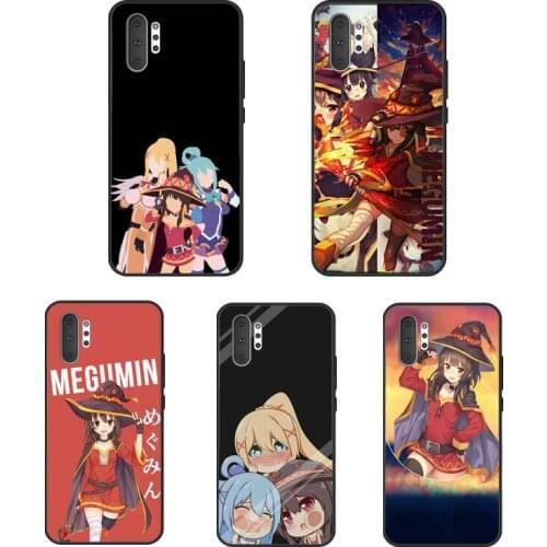 Anime Konosuba Megumin Phone Case For Samsung Galaxy S10 S9 S8 S20 FE S21 Ultra Note 20 Note9 Note 10 Plus Cover