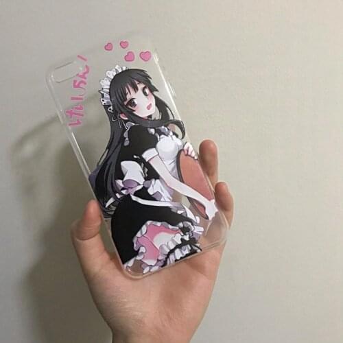 Japanese Cartoon Female Cosplay Costume Tpu case for iphone x xr xs max 6 6s plus 7 8 se 2020 11 12 mini pro Soft Phone Cover