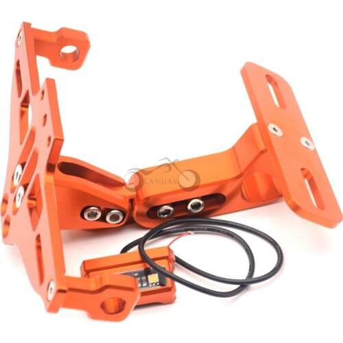 Motorcycle License Plate Bracket Holder For 790 2018-2019 950 990 1290 Super GT R 690 2008-2017 2018 2019