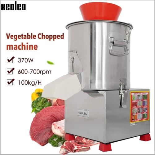 XEOLEO 100kg/h Garlic shredder Vegetable Chopped machine Shredding Machine Stainless steel Meat/Pepper/Ginger/celery grinder