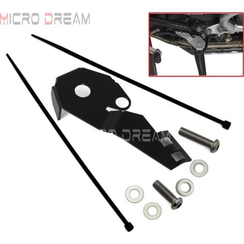 Motorcycle Sidestand Side Stand Guard Kickstand Switch Protection Cover for BMW R1200GS LC ADV 2014-2016 Black Silver