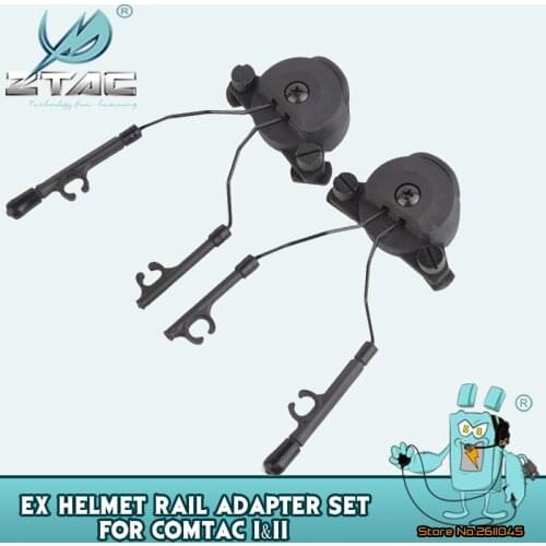 Z Tac Helmet Rail Adapter Apply Peltor Comtac I II Comtac Series Tactical Hunting Headphones Holder Wendy Helmet Z149