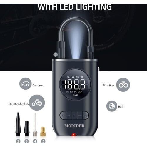 2021 New Inflatable Treasure Bicycle Air Pump Electric Fast Compressor Inflation Pressure Bicycle Motorcycle Inflator Pump