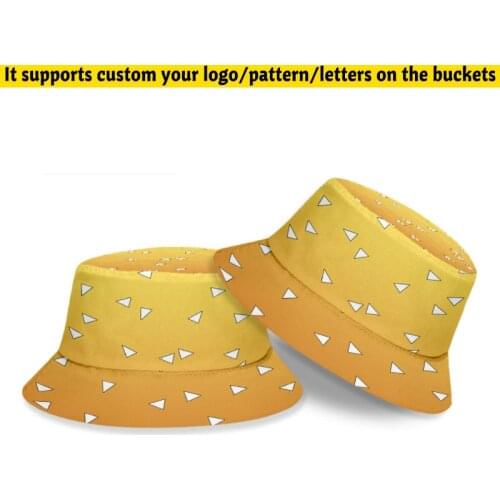 Custom Printing Your LOGO/Pattern Summer Bucket Hats For Girls Hip Hop Sun Visor Hat Men Women Fishermans Cap Boy Cap