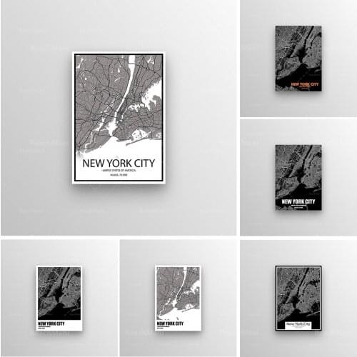 New York City Map Print Poster / NYC Manhattan / Print poster Wall Art
