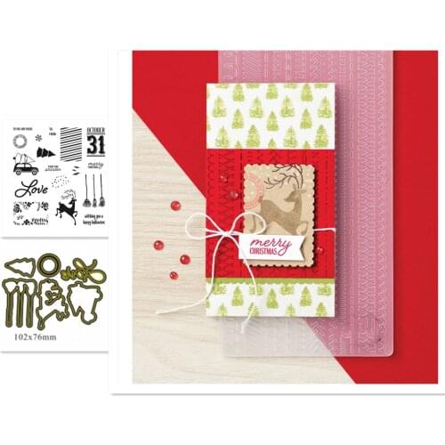Festive Post Metal Cutting Dies and Stamps Embossing Mold DIY Scrapbooking Album Paper Craft Knife Mould Blade Punch Stencils