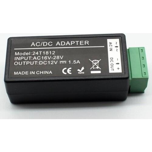 X2pcs AC to DC power converter AC/DC Adapter AC16V-28V input to DC12V output AC24V to DC12V power module