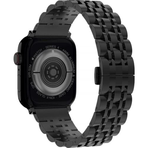 Watchband for apple watch series 5 4 44mm 40mm bands stainless steel business wrist strap for iwatch 38mm 42mm link bracelet