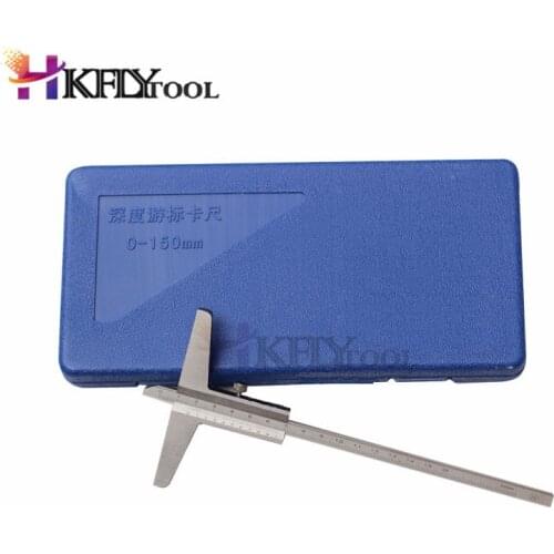 Depth Vernier Caliper 0-150mm 0.001inch Stainless Steel Calipers Depthe Vernier Caliper Gauge Micrometer Gauge Measuring Tool