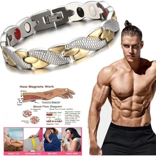 Sports Energy Slimming Bracelet Help Sleep Black Technology Negative Ion Fitness Bracelet Male Quantum Magnetic Therapy