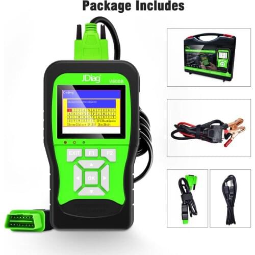 JDiag V600B VAG SCANNER Full system Diagnosis + 12V Professional Battery Tester + OBD2 Scanner 3 in 1